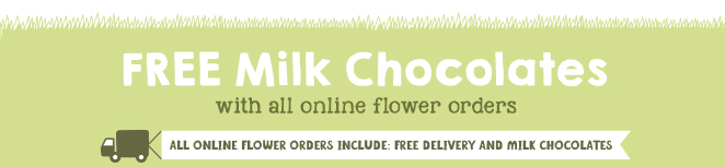 Free UK delivery and chocolates with all online orders